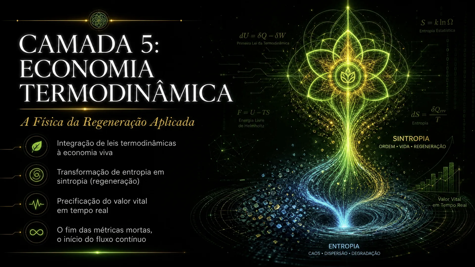 Economia Termodinâmica — A Física da Regeneração Aplicada